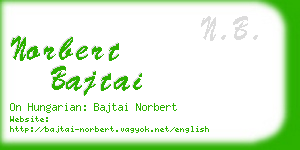 norbert bajtai business card